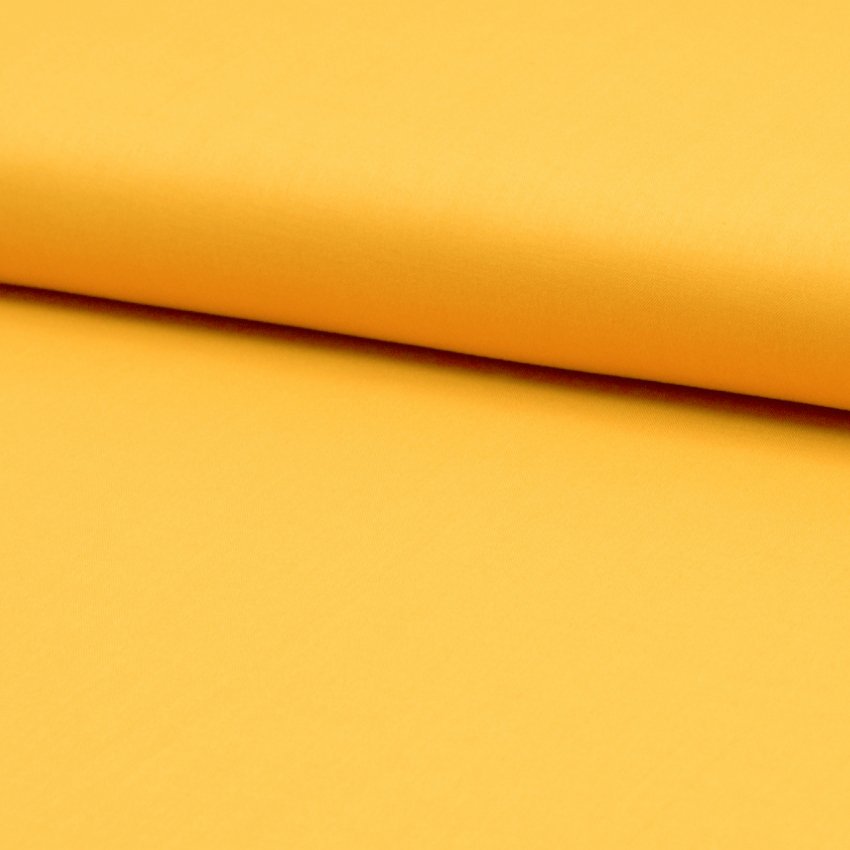 Tissu Voile de coton uni Bouton d'or