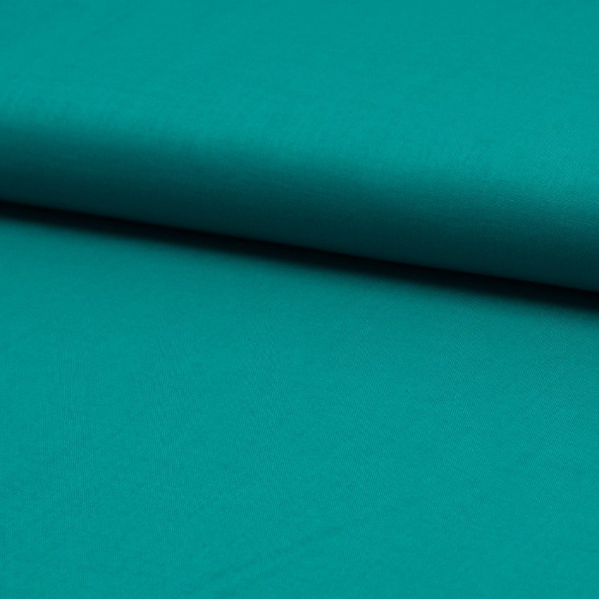 Tissu Voile de coton uni Émeraude