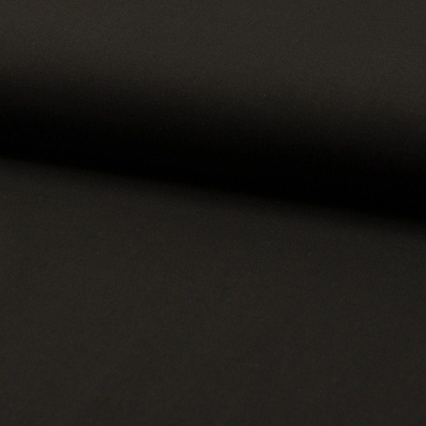 Tissu Voile de coton uni Noir