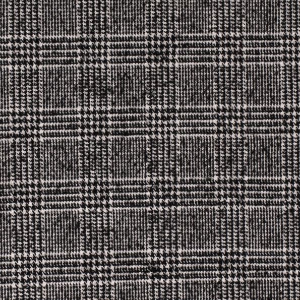 Tissu Drap de manteau Flanelle Carreaux Ecossais sur fond Blanc - Par 10 cm