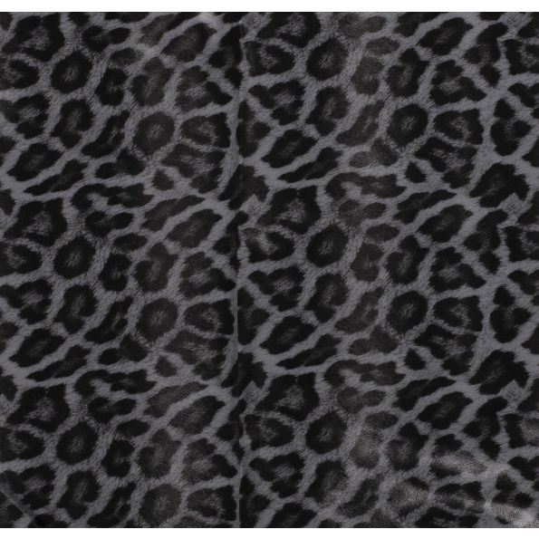 Simili cuir d'habillement Léopard sur fond Noir - Par 10 cm