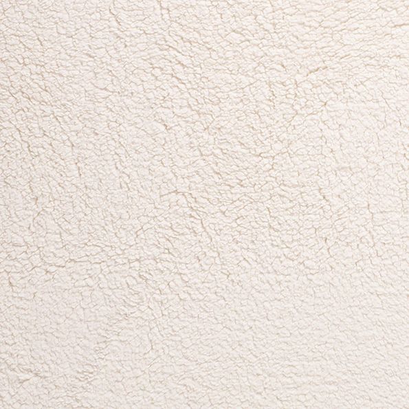 Tissu Fausse fourrure mouton Blanc cassé sur fond Blanc cassé - Par 10 cm