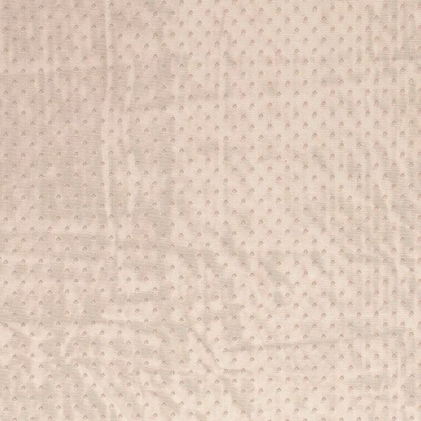 Tissu Tulle souple à pois Pois sur fond Taupe - Par 10 cm