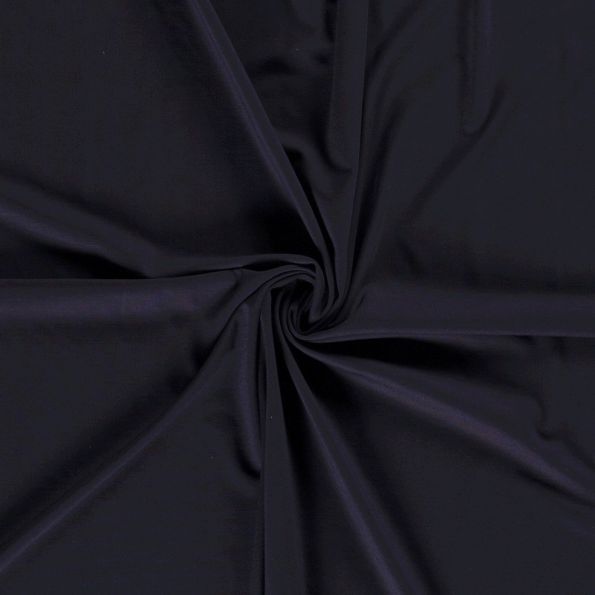 Tissu Jersey Viscose Nylon Bleu marine - Par 10 cm
