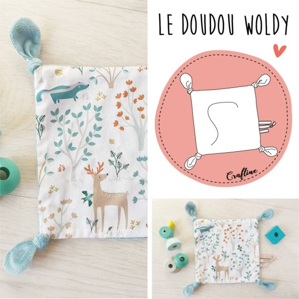 Kit Couture Craftine Doudou Woldy