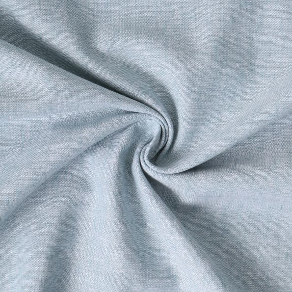 Tissu Chambray Velinor uni Bleu chiné - Par 10 cm