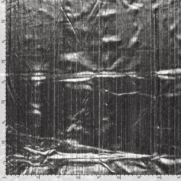 Tissu Lamé strié Cassiope extensible uni Argent - Par 10 cm