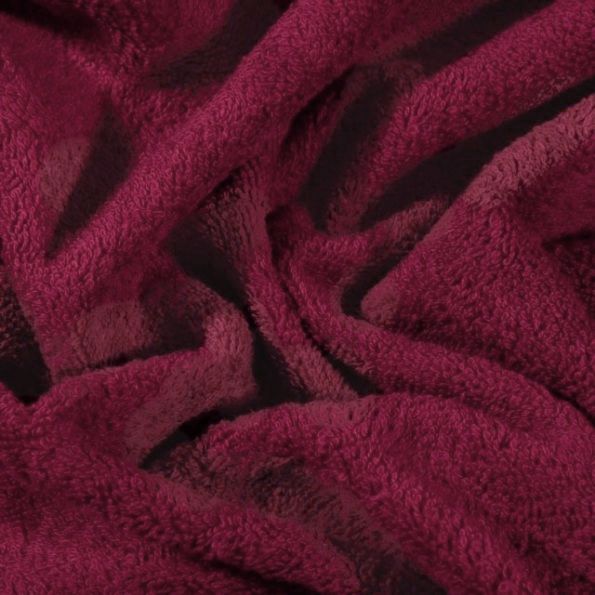 Coupon Tissu Eponge Premium 400 g/m² Bordeaux - Coupon de 120 cm