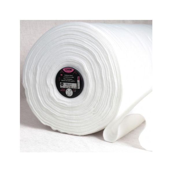 Molleton dense spécial manique L250 Blanc - Par 10 cm