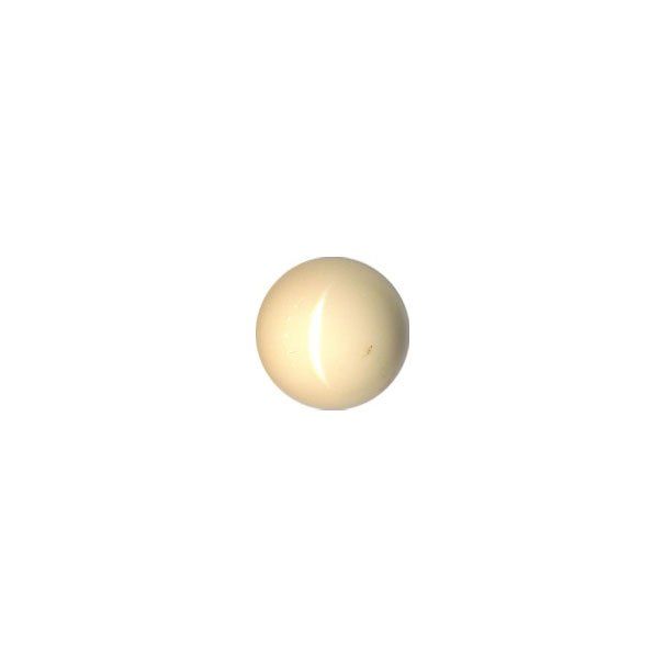 Bouton Demi-Boule Polyester Crème