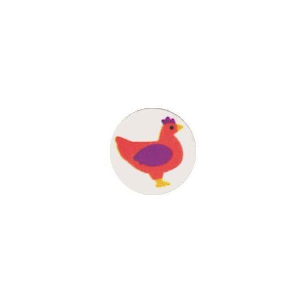 Bouton Poule Orange