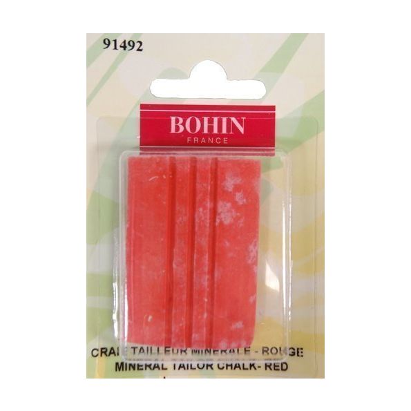 Craie Tailleur Bohin Minérale - Rouge