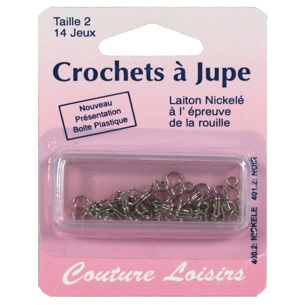 Agrafes nickelées n°02 avec brides X14