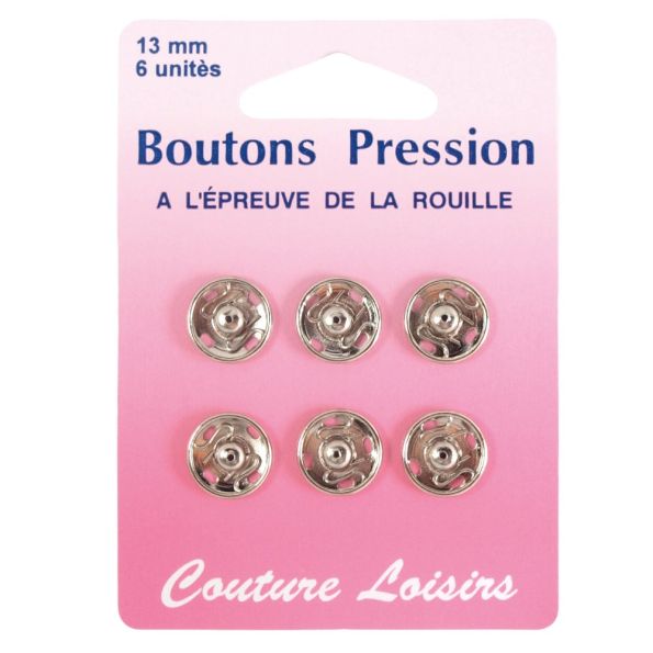 Boutons pression n°13 x6