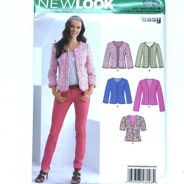 Patron New Look 6028 Veste