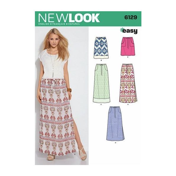 Patron New Look 6129 Jupe
