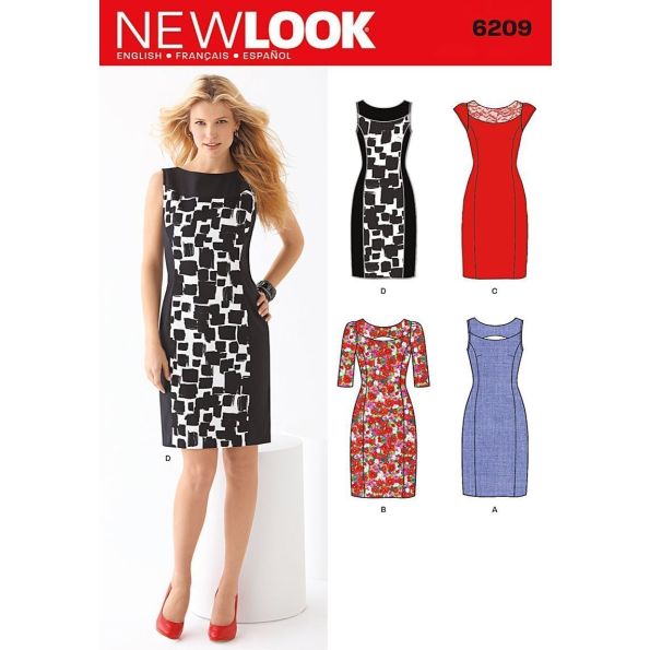 Patron New Look 6209 Robe Tailleur