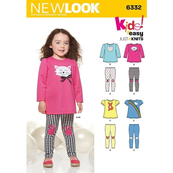 Patron New Look 6332 Haut et pantalon enfant