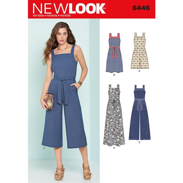 Patron New Look 6446 Robe et Combi-Pantalon