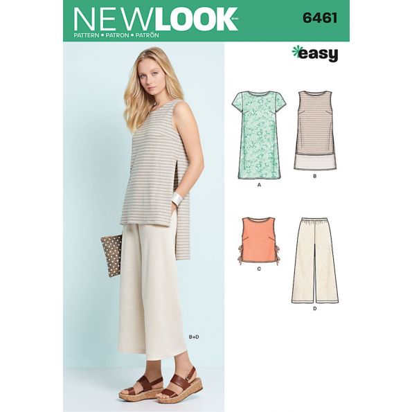 Patron New Look 6461 Tunique et Pantalon