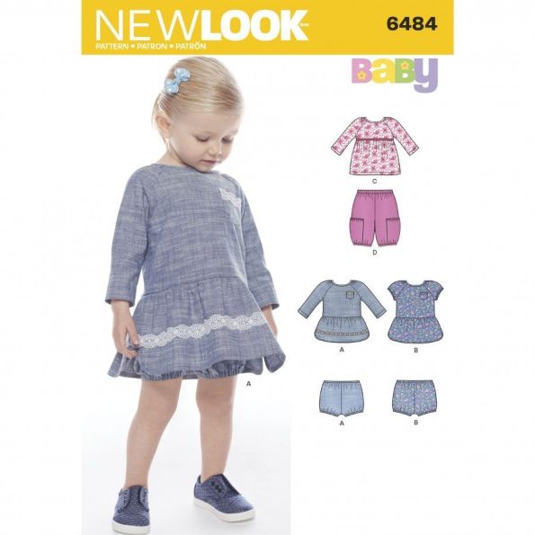 Patron New Look 6484 Ensemble Bébé