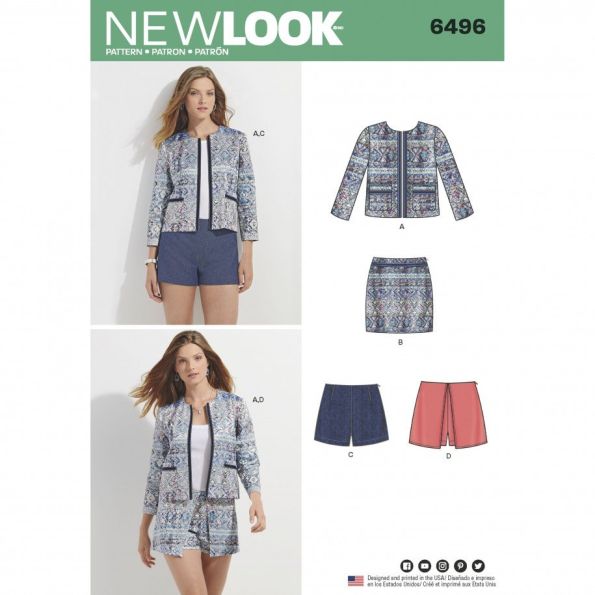 Patron New Look 6496 Ensemble Dames