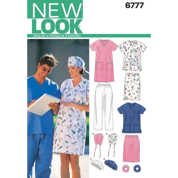 Patron New Look 6777 Costume de travail