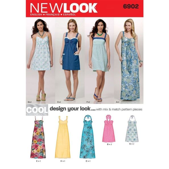 Patron New Look 6902 Robe 2 longueurs