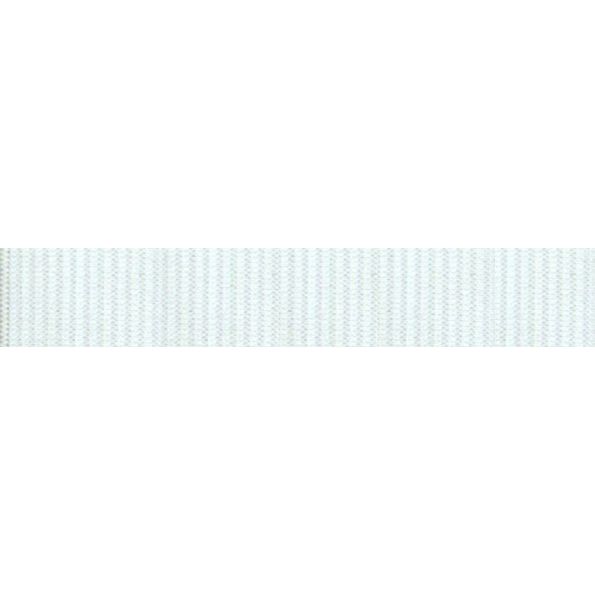 Elastique Plat Indémaillable 7 mm Blanc x1m