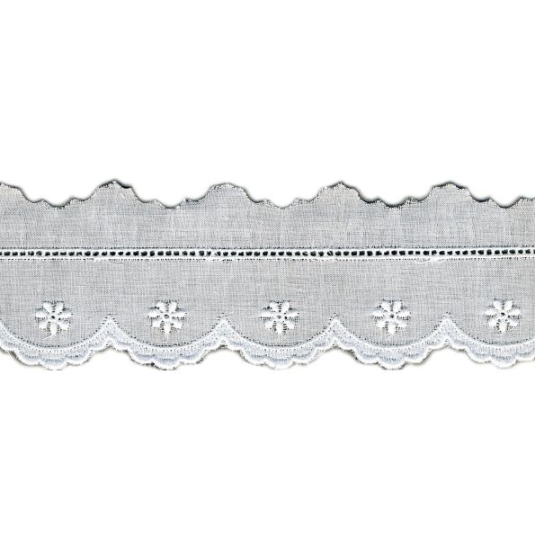 Broderie Anglaise 38 mm Blanc x1m