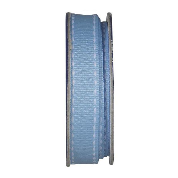 Ruban surpiqué Bleu ciel - bobinette 2m