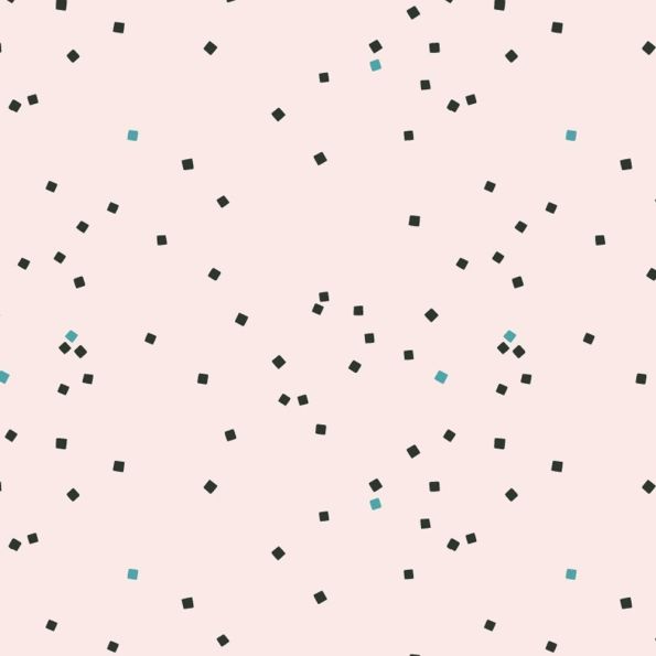 Tissu Coton Atelier Brunette Shine Blue/Black - Par 10 cm