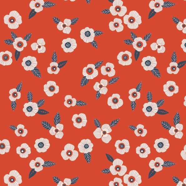 Tissu Coton Atelier Brunette Garance - Par 10 cm