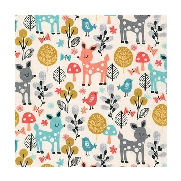 Tissu Robert Kaufman Acorn forest Forest Collage Park