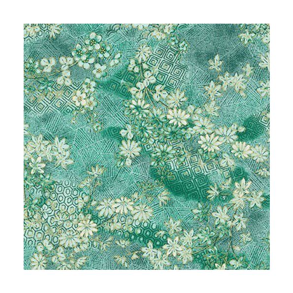 Tissu Robert Kaufman Akiko Vert