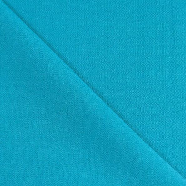 Tissu Viscose Bleu turquoise x10cm