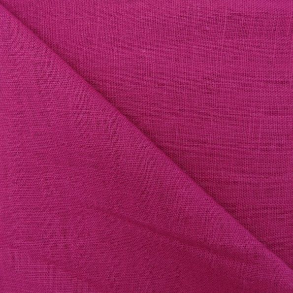 Tissu Lin bio certifié Oeko-Tex Pourpre x10cm