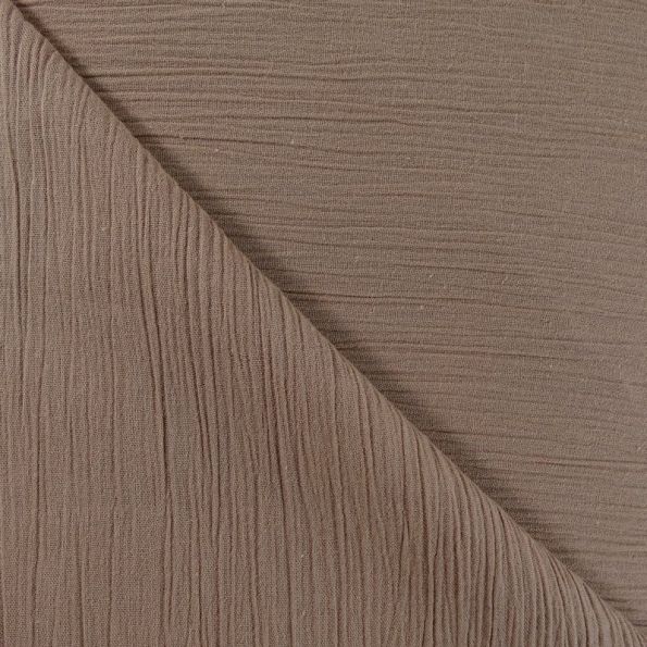 Tissu Crépon Beige x10cm