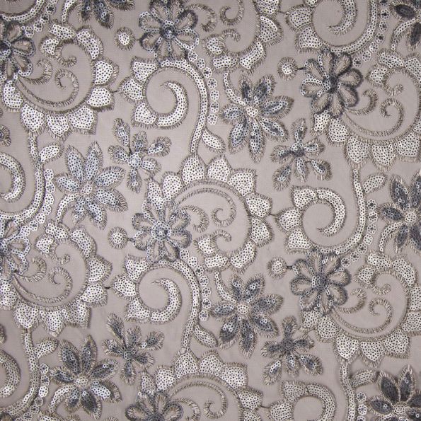 Tissu Cocktail Spécial Argent x10cm