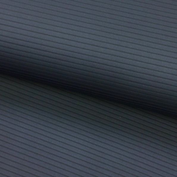 Tissu Néoprène Scuba Luxe Bleu marine Rayures - Par 10 cm