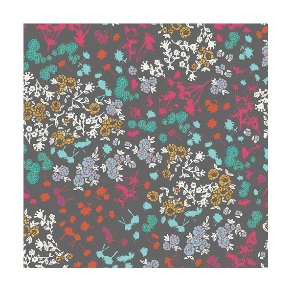 Tissu Art Gallery Fabrics Indelible Floret Stains Mulberry x10cm