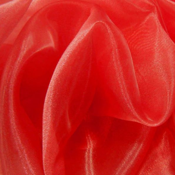 Tissu Organza Rouge x1m