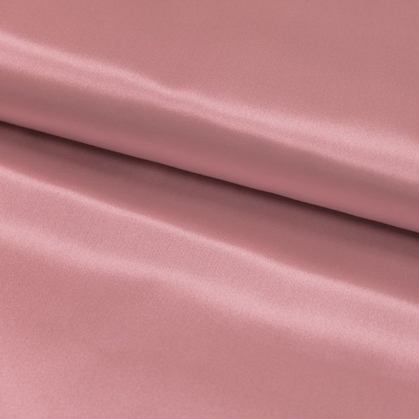 Tissu Satin uni Rose pastel x1m