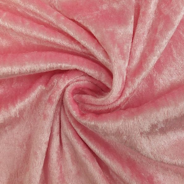 Panne de velours Rose pastel x10cm