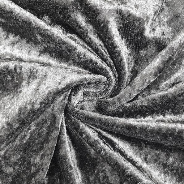 Panne de velours Gris clair x10cm