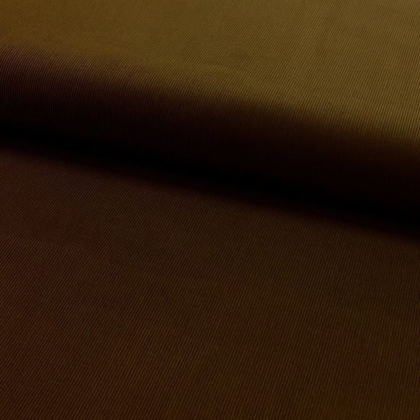 Tissu Velours milleraies Marron - Par 10 cm