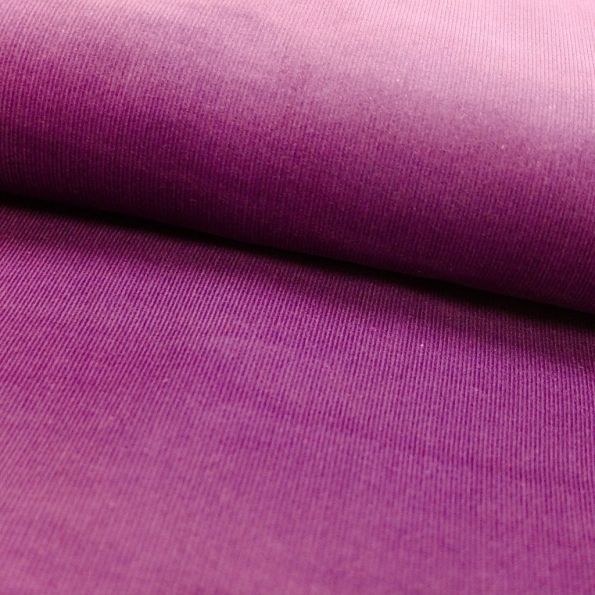 Tissu Velours milleraies Parme - Par 10 cm