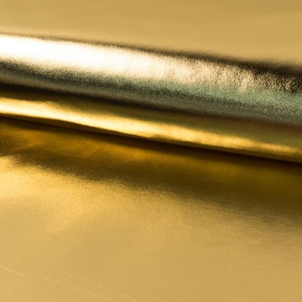 Tissu Lamé brillant Doré - Par 10 cm