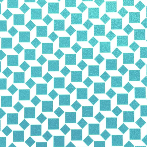 Tissu Simili cuir Cancun Turquoise - Par 50 cm