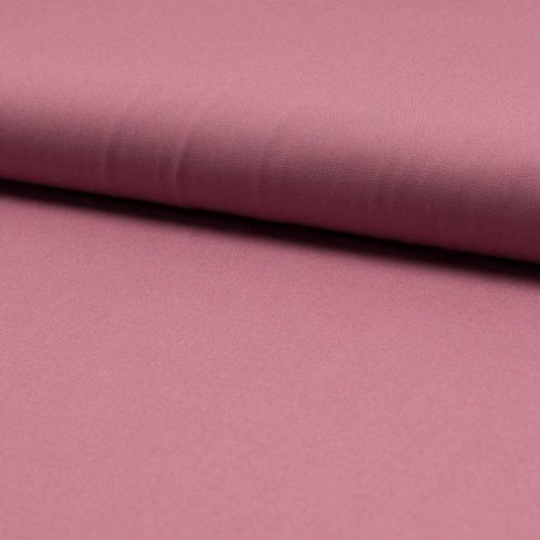 Tissu Popeline de coton unie Vieux rose - Par 10 cm